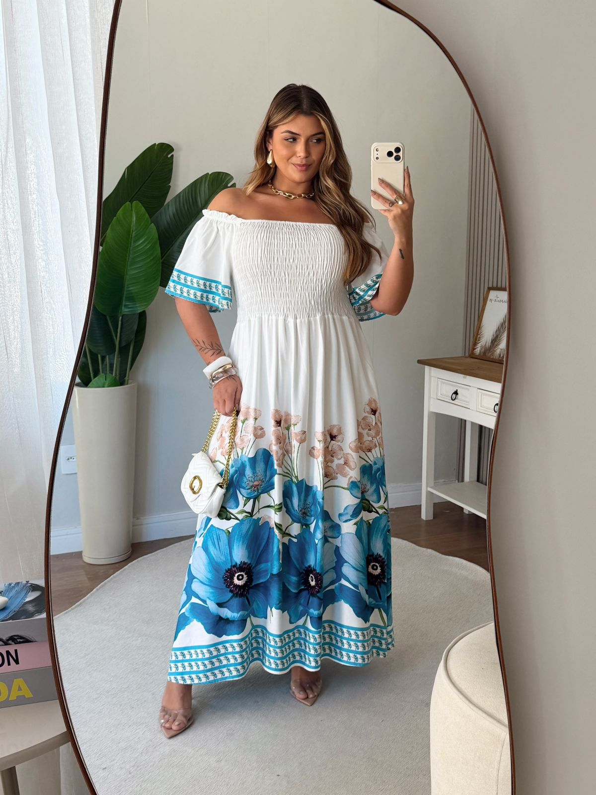 Vestido com estampa